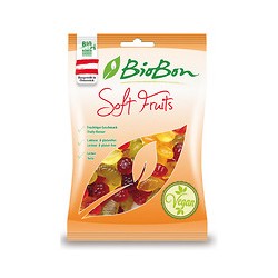 Caramelos de goma sabor frutas sin gelatina bio 100g biobon