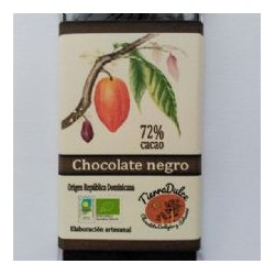 Chocolate negro 72% cacao ecològico 100g Tierra dulce