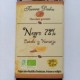 Chocolate negro 72% cacao ecológico con canela y naranja 100 g tierra dulce