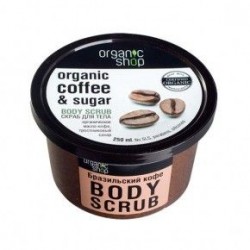 Exfoliante corporal de café 250 ml organic shop