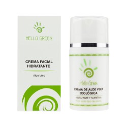 Crema facial de aloe vera 50 ml hello green