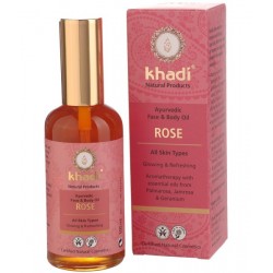 Aceite de rosa cara y cuerpo 100 ml khadi
