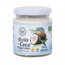 Aceite de coco virgen extra bio 200 ml sol natural