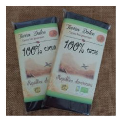 Chocolate negro 100 % cacao 100 g tierra dulce