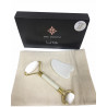Rodillo facial y gua sha  Jade blanco
