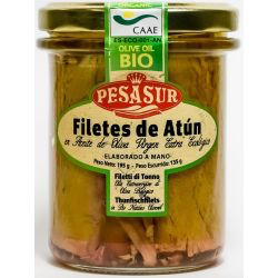 Filetes de atún en aceite de oliva virgen extra 135 g pesasur