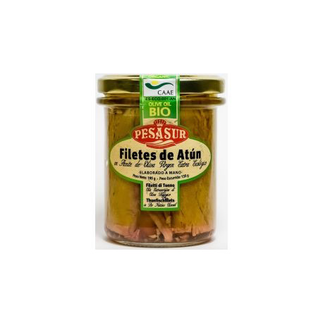 Filetes de atún en aceite de oliva virgen extra 135 g pesasur