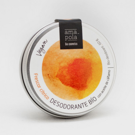 Desodorante sólido frescor cítrico 15 g amapola bio cosmetics