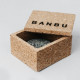 Caja de corcho para cosmética en sólido banbu