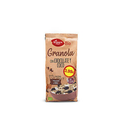 Granola con chocolate y coco 350 g el granero integral