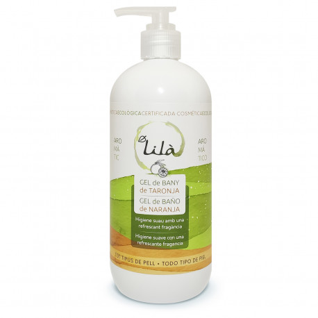 Gel de baño de naranja 500 ml lilá cosmetics