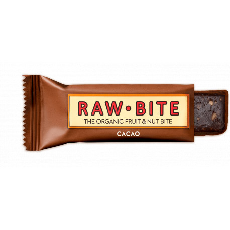 Barrita energética de cacao raw bite