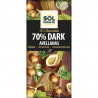 Tableta de chocolate 70 % dark avellanas 70 g sol natural