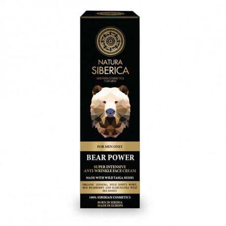 Crema facial antiarrugas para el hombre 50 ml natura siberica