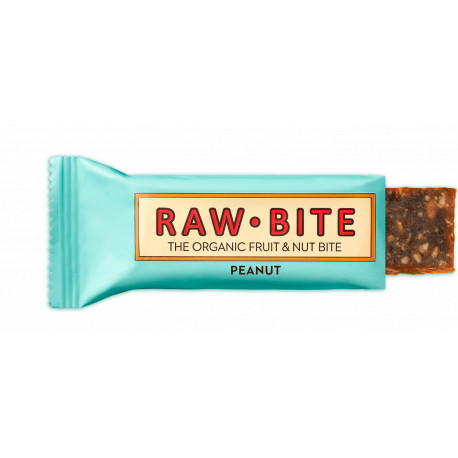 Barrita energética de cacahuete 50 g raw bite