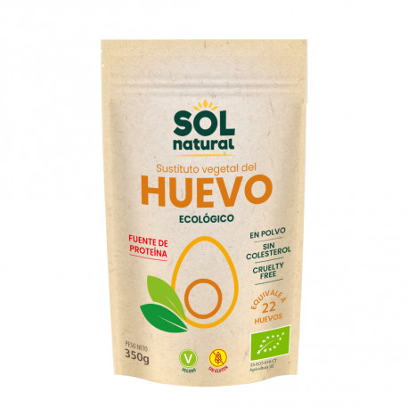 Sustituto vegetal del huevo en polvo bio 350 g sol natural