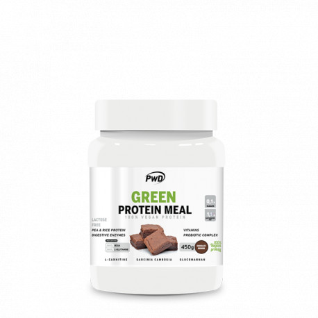Sustituto de comida vegano alto en proteínas 450 g PWD
