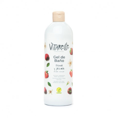 Gel de baño fresa y jazmín 750 ml Vitarelle