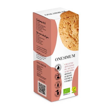 Galletas artesanas de avena y almendra 150 g onesimum