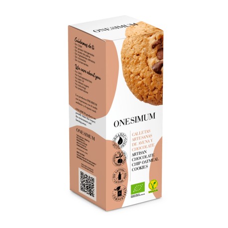 Galletas artesanas de avena y cacao 160 g onesimum