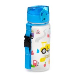 Botella de agua infantil inastillable pequeño tractor 350 ml