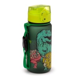 Botella de agua infantil inastillable dinosaurio 350 ml