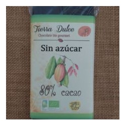 Chocolate 90% sin azúcar 95 g tierra dulce