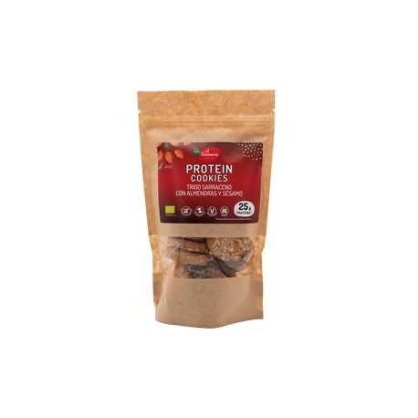 Galletas cookies protein almendra y sésamo bio 130 g el granero integral