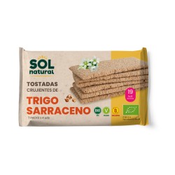 Tostadas de trigo sarraceno bio sin gluten 140 g sol natural