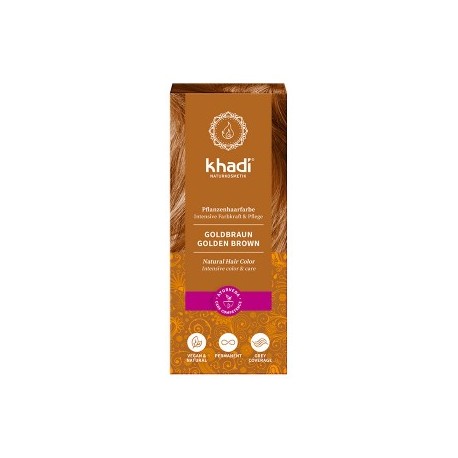 Tinte natural castaño dorado 100 g khadi