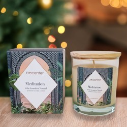 Vela natural con cera de soja meditation 200 g biocenter