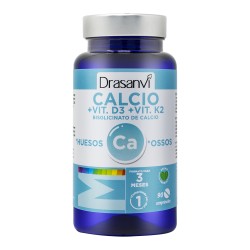Calcio, vitamina D3 , vitamina k2 90 comp drasanvi