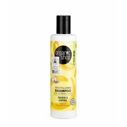 Champu para cabello normal platano y jazmin 280 ml organic shop