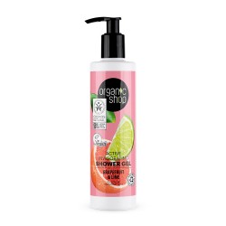 Gel de ducha activo y vigorizante pomelo y lima 280 ml organic shop