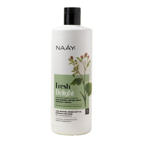 Champú equilibrante cabello graso 500 ml naay botanicals