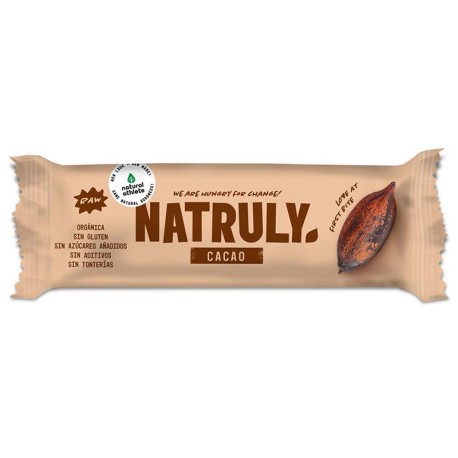 Barrita raw de cacao bio 40 g natruly