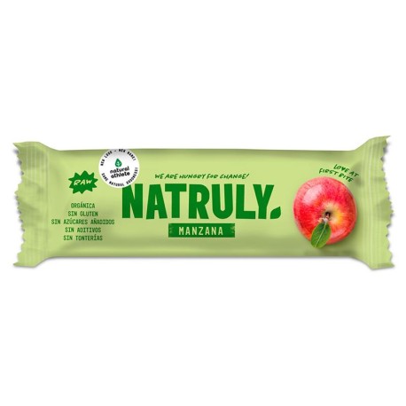 Barrita raw de manzana bio 40 g natruly