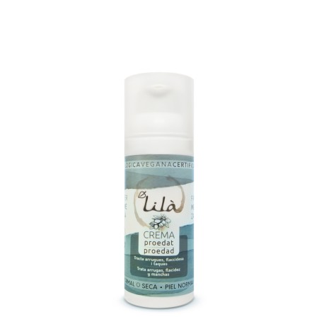 Crema facial antiedad piel normal a seca 50 ml lilá cosmetics
