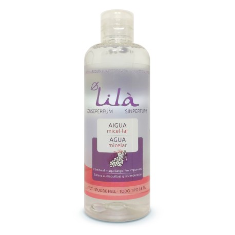 Agua micelar sin perfume 250 ml lilá cosmetics