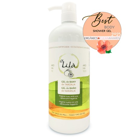 Gel de baño de naranja 1l lila cosmetics