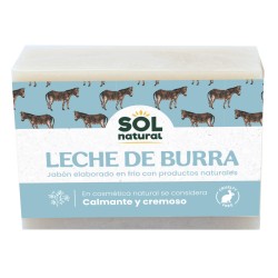 Jabon natural de leche de burra 100 g sol natural