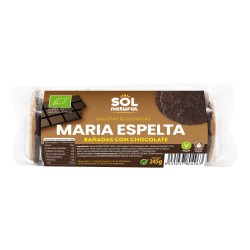 Galletas maria espelta bañadas con chocolate 245 g sol natural