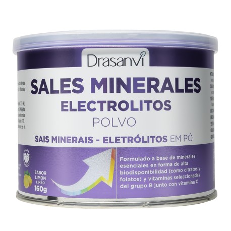 Sales minerales electrolitos limon 160g drasanvi