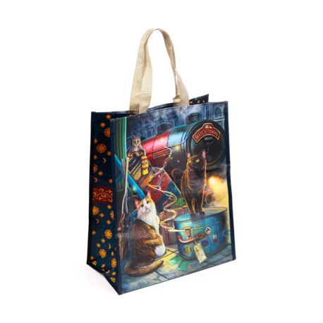 Bolsa de la compra reutilizable expreso witchwood con gato