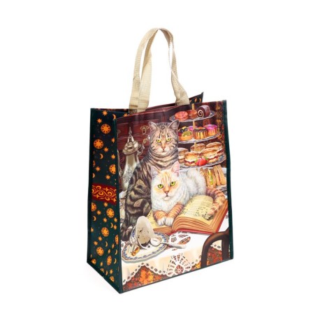 Bolsa de la compra reutilizable gato profecias elaboradas lisa parker