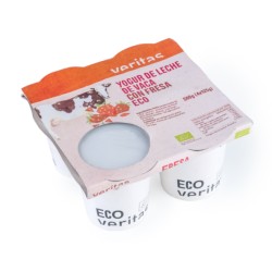 Yogur con fresas eco 4X125 g veritas