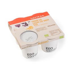 Yogur de platano eco 4X125 g veritas