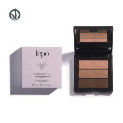 Trio de sombra de ojos 01 marron dorado lepo