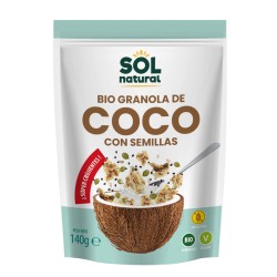 Granola de coco con semillas bio 140 g sol natural