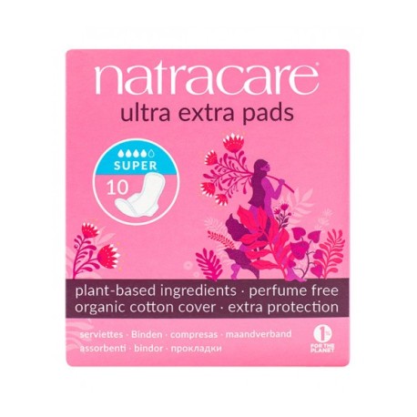 Compresas ultra extra con alas super 10 unid natracare